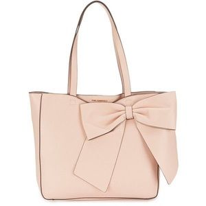 NWOT KARL LAGERFELD PARIS Fara Bow Faux-Leather Tote